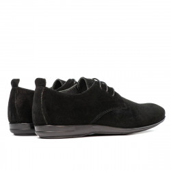 Men casual shoes 816 black velour