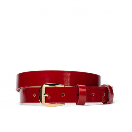 Women belt 01m patent red