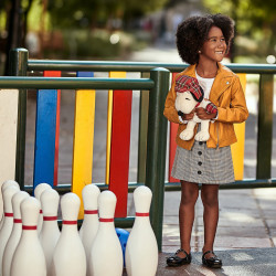 Small children shoes 67c black combined lifestyle