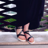 Women sandals 5039 black lifestyle