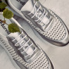 Women sport shoes 6024 silver+white