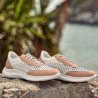 Women sport shoes 6024 pudra+white