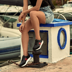 Women sport shoes 6030 black+red