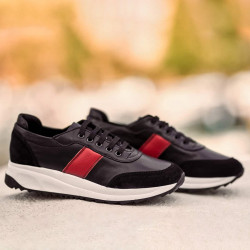 Women sport shoes 6030 black+red