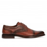 Men stylish, elegant shoes 880 a cognac combined
