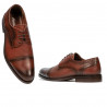 Men stylish, elegant shoes 880 a cognac combined