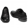 Men stylish, elegant shoes 922 black combined
