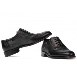 Men stylish, elegant shoes 922 black combined