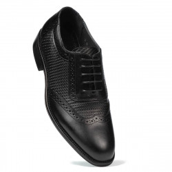Men stylish, elegant shoes 922 black combined