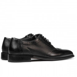 Men stylish, elegant shoes 922 black combined