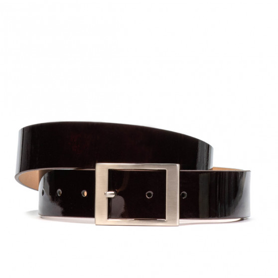 Women belt 02m patent bordo