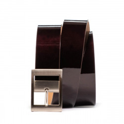 Women belt 02m patent bordo