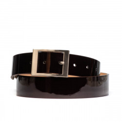 Women belt 02m patent bordo