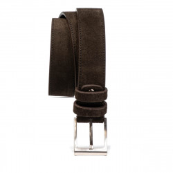 Men belt 05bc brown velour