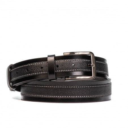 Men belt 16b black combined