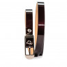 Women belt 03m patent bordo