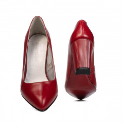 Women stylish, elegant shoes 1278 red
