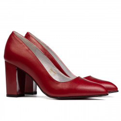 Women stylish, elegant shoes 1278 red
