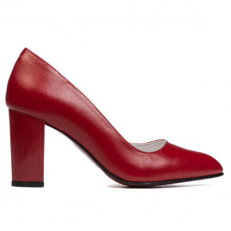 Women stylish, elegant shoes 1278 red