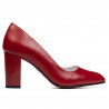 Women stylish, elegant shoes 1278 red