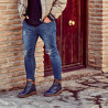 Men boots 4119 indigo combined lifestyle