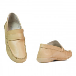 Women loafers, moccasins 189 beige