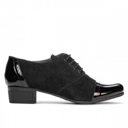 Women casual shoes 652 patent black combined