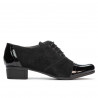 Women casual shoes 652 patent black combined