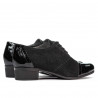 Women casual shoes 652 patent black combined