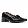 Women casual shoes 614 croco patent black