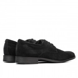 Teenagers stylish, elegant shoes 388 black velour 