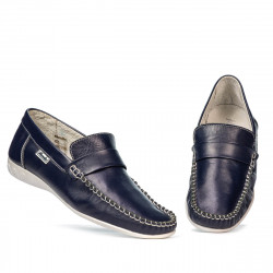 Women loafers, moccasins 189 indigo