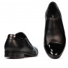 Men stylish, elegant shoes 740 patent black combined