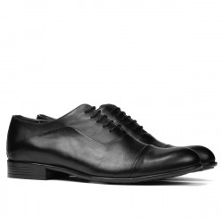 Men stylish, elegant shoes 762 black