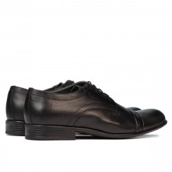Men stylish, elegant shoes 763 black 