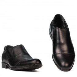 Men stylish, elegant shoes 765 black