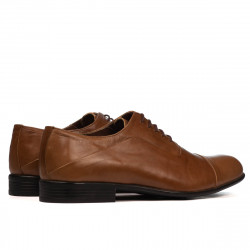 Men stylish, elegant shoes 762 brown 
