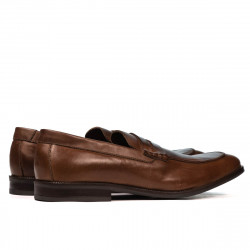 Men stylish, elegant shoes 815 brown