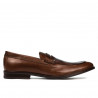 Men stylish, elegant shoes 815 brown