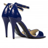 Women sandals 1238 patent blue