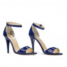 Women sandals 1238 patent blue