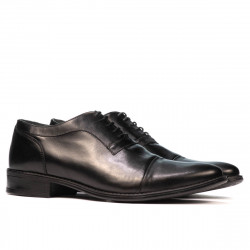 Men stylish, elegant shoes 802 black