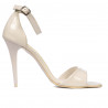 Women sandals 1238 patent white 