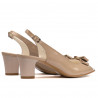 Women sandals 1251 patent beige pearl
