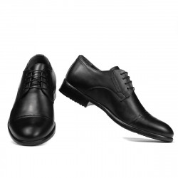 Men stylish, elegant shoes 867 black