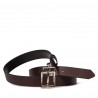 Women belt 22m bordo+black
