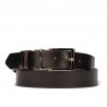 Women belt 22m bordo+black
