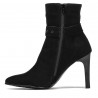 Women boots 1182 black antilopa