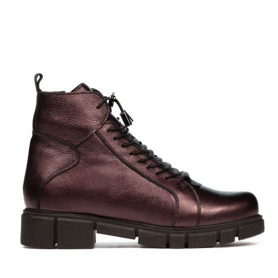 Women boots 3355 purple pearl