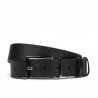 Men belt 36b biz black+black mat